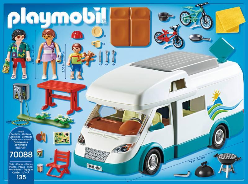 Camper con famiglia in vacanza playmobil