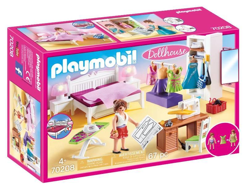 Camera da letto con angolo per cucito playmobil