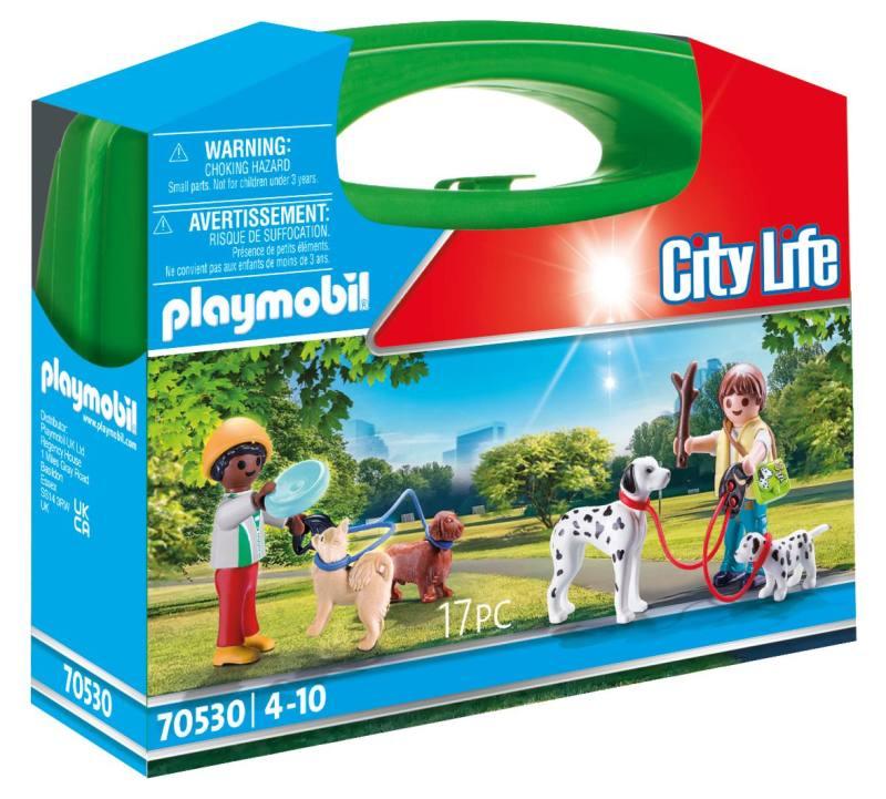 CARRYING CASEBAMBINI CON CUCCIOLI playmobil