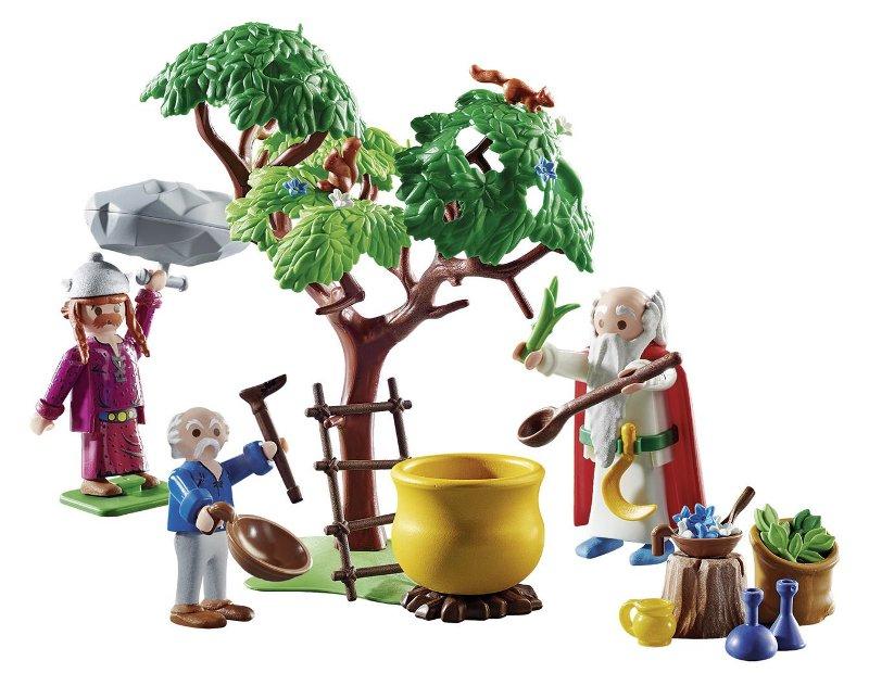 Asterix Panoramix con calderone della pozione magica playmobil