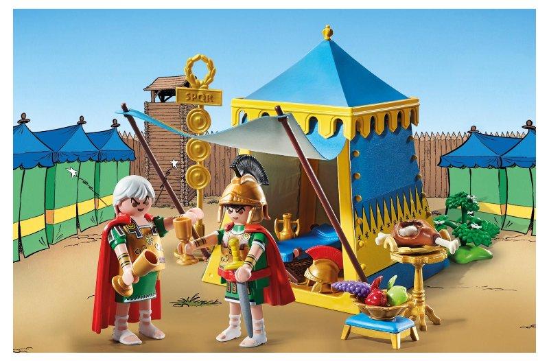 TENDA DEL CAPO CON GENERALI playmobil