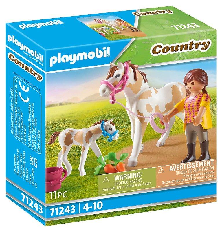 RAGAZZA CON CAVALLO E PULEDRO playmobil