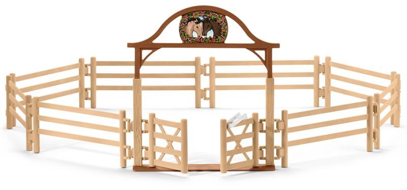 Recinto dei cavalli con portone di ingresso (HORSE CLUB) Schleich