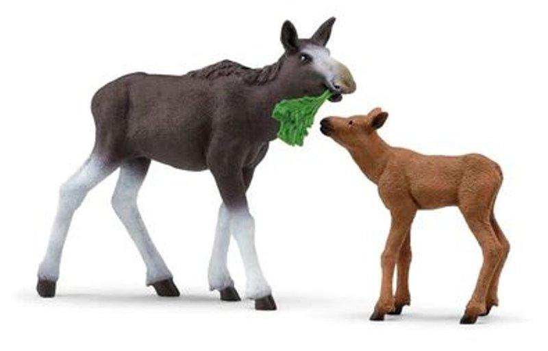 Femmina di alce con cucciolo (WILD LIFE) Schleich