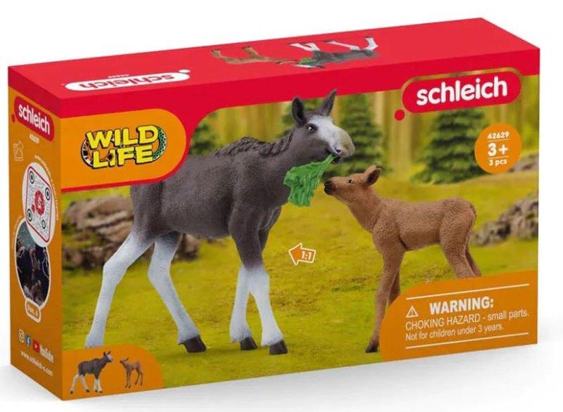 Femmina di alce con cucciolo (WILD LIFE - Price unit p.) Schleich