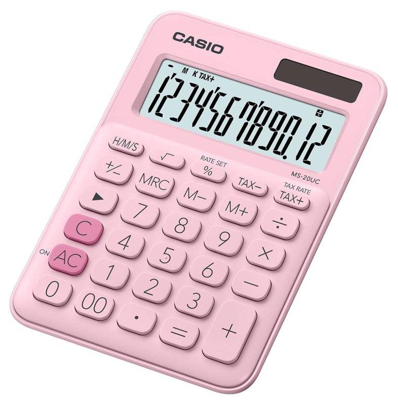 CALCOLATRICE TAVOLO CASIO 12 CIFRE ROSA casio