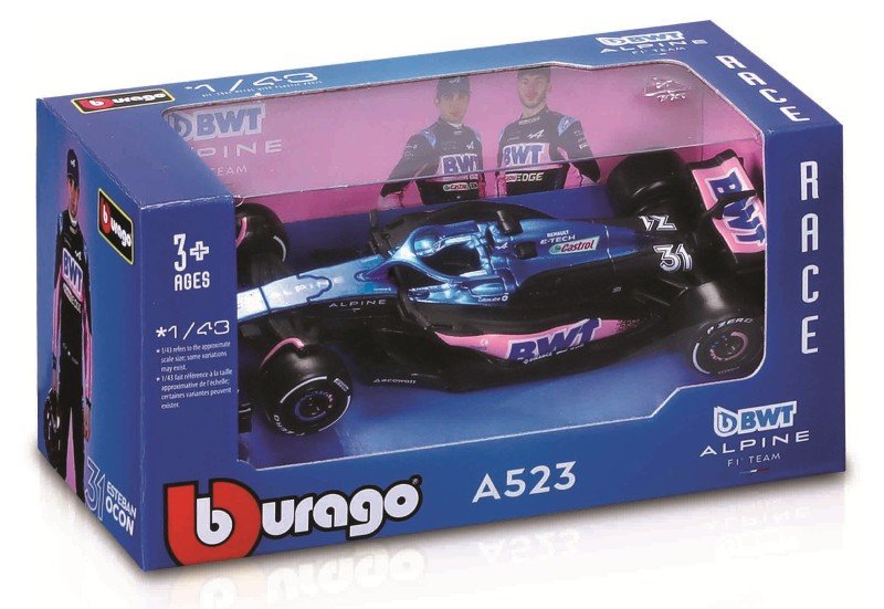 1/43 RACE - BWT Alpine F1 Team A523 (2023) #10 (Pierre Gasly) bburago