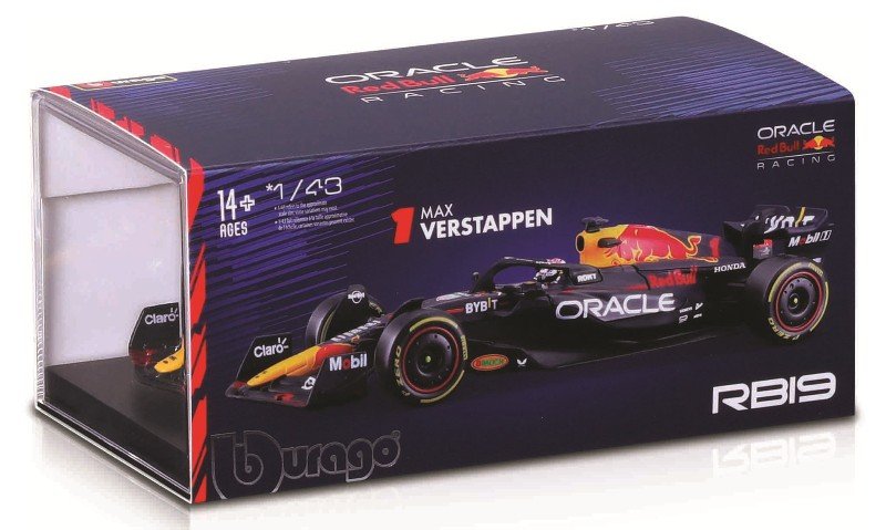 1/43 RACE - Red Bull Racing RB19 (2023) (w/ helmet) #11 (Sergio Pe'rez) bburago