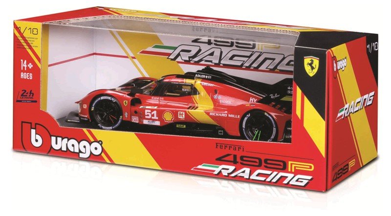 1/18 499P LMH Red #50 bburago