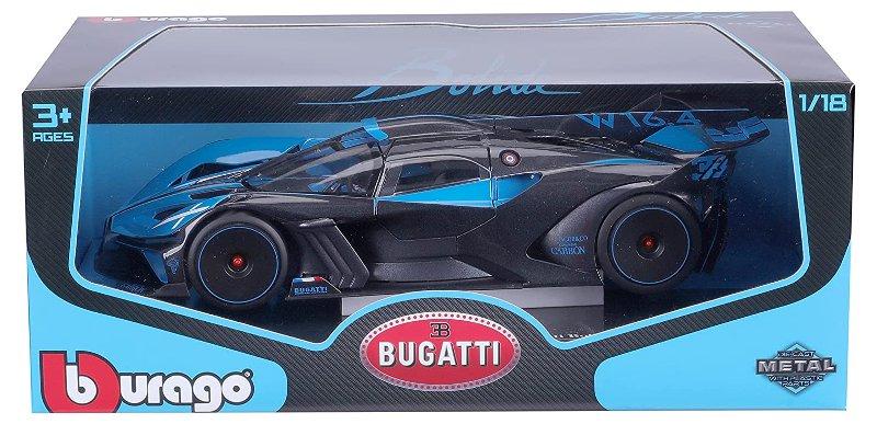 1/18 - Bugatti Bolide Met. Black/Blue bburago