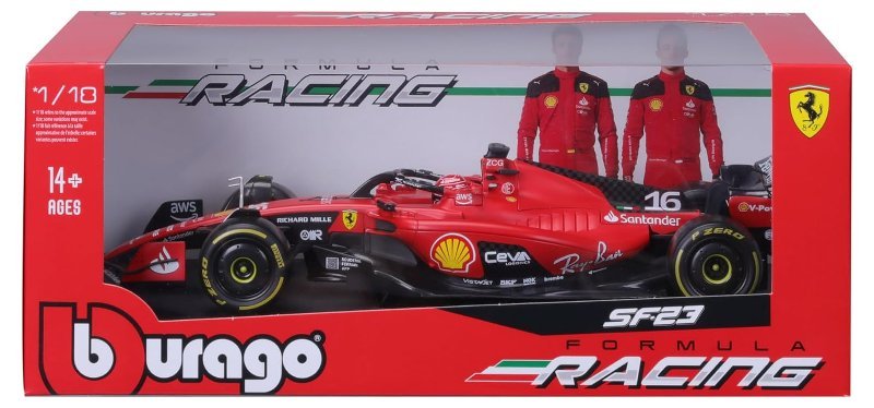 1/18 SF23 (w/ helmet) #16 (Charles Leclerc)