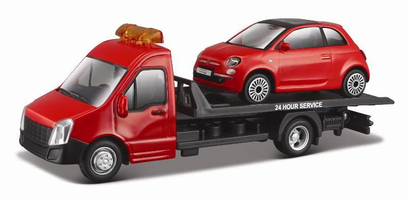 1/43 STR. FIRE Flatbed Transport, assorted bburago