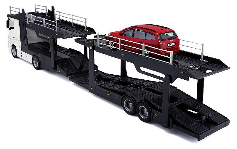 1/43 STR. FIRE Multicar Carrier Iveco S-Way w/front trailer + 2022 Audi RS e-tron GT bburago