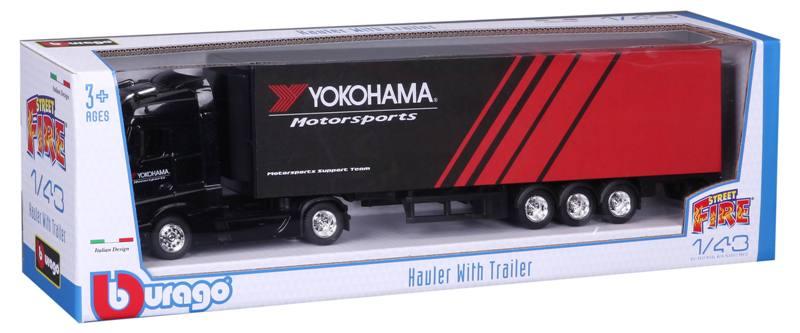 1/43 STR. FIRE Haulers w/ (Container) Trailer, assorted follow 