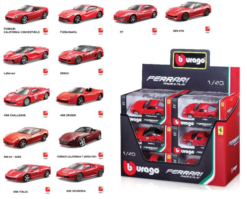 1/43 COLLEZIONE FERRARI R&P bburago