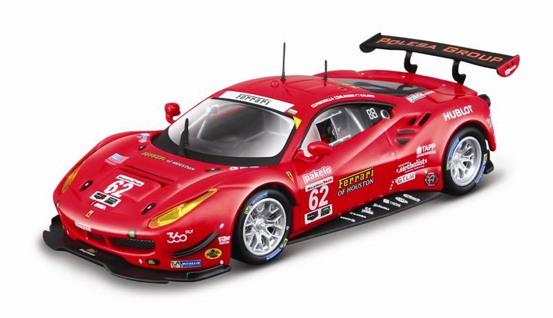 1/43 488 GTE 2017 #62 Red bburago