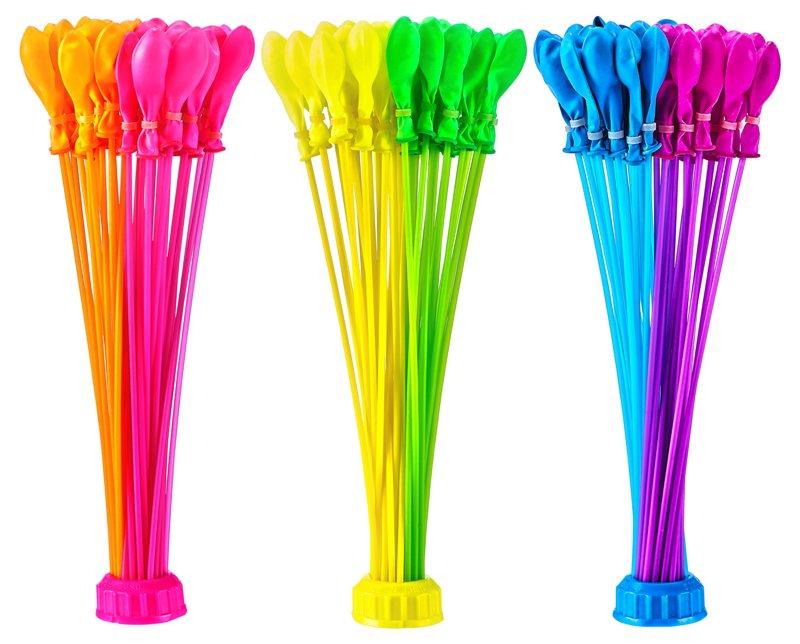 4 Neon Bunch O Balloons con 2 Lanciatori (Plastica Riciclata) Zuru