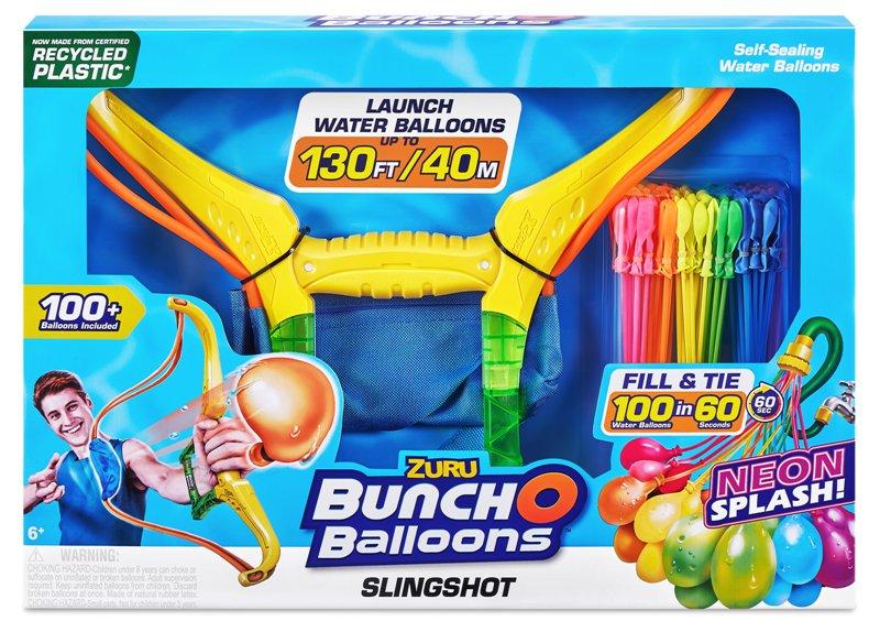 3 Neon Bunch O Balloons con Fionda (Plastica Riciclata) Zuru