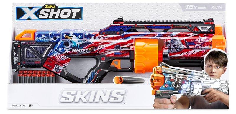 X-SHOT Skins Last Stand (16 Darts) Open Box,Bulk Zuru