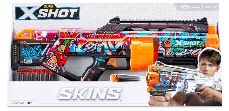 X-SHOT Skins Last Stand (16 Darts) Open Box,Bulk Zuru