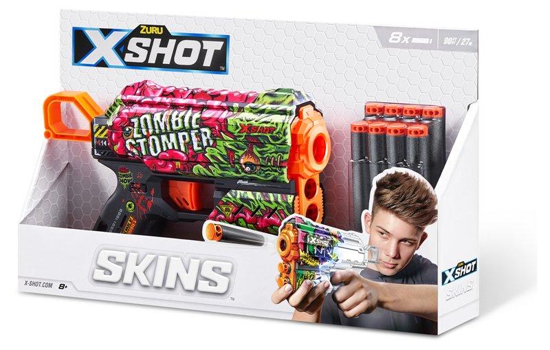 X-SHOT Skins Flux(8 Darts) Open Box,Bulk Zuru