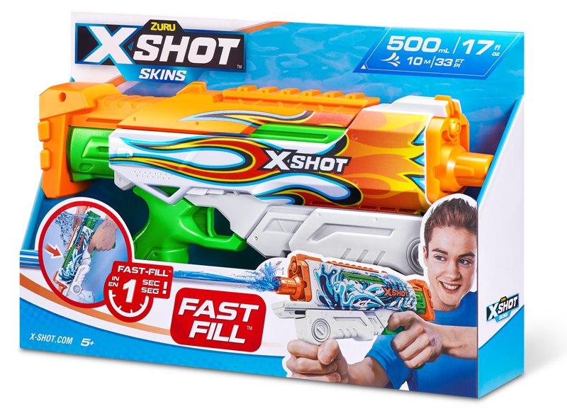 X-SHOT WATER Hyperload Fast-Fill Skins Open Box,Bulk Zuru