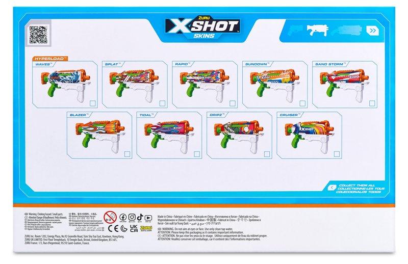 X-SHOT WATER Hyperload Fast-Fill Skins Open Box,Bulk Zuru