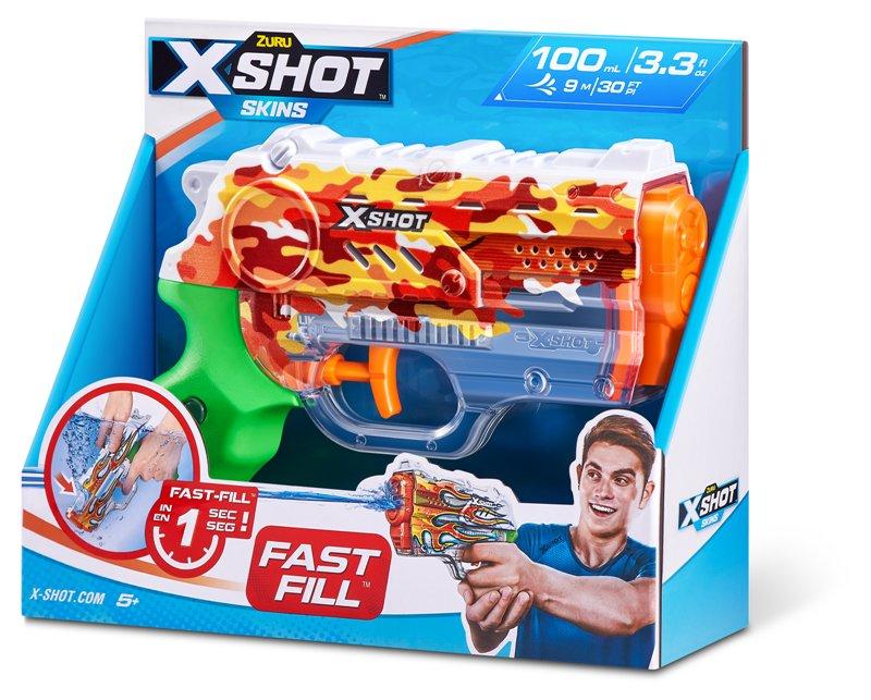 X-SHOT WATER Nano Fast-Fill Skins Open Box,Bulk Zuru