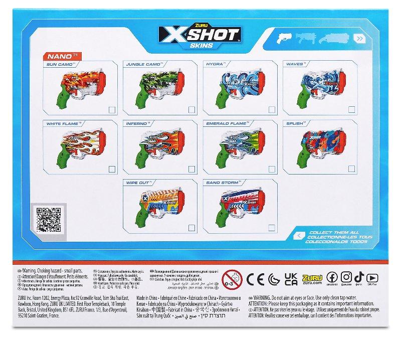 X-SHOT WATER Nano Fast-Fill Skins Open Box,Bulk Zuru