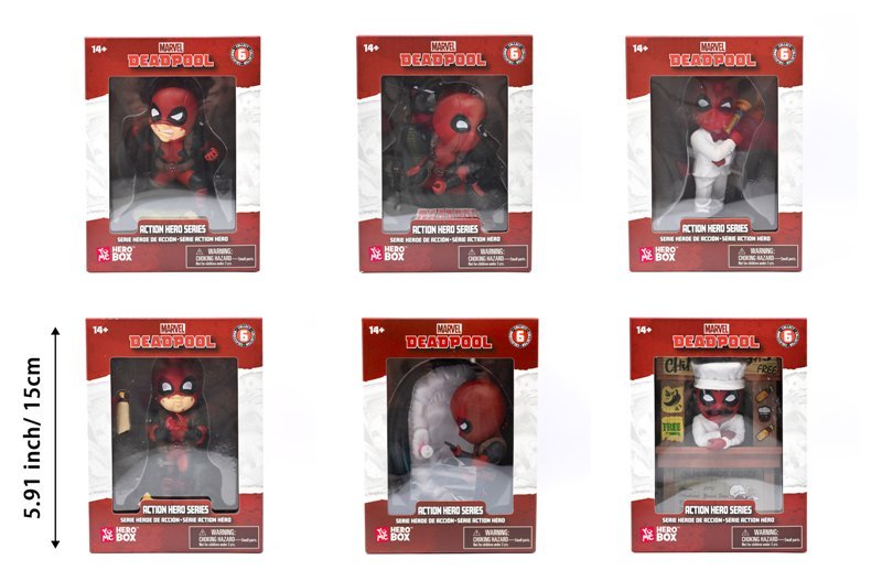 Hero Box Deadpool Action Hero Series ASSORTED CTN (12 Units) Toys Matter Europe Limited