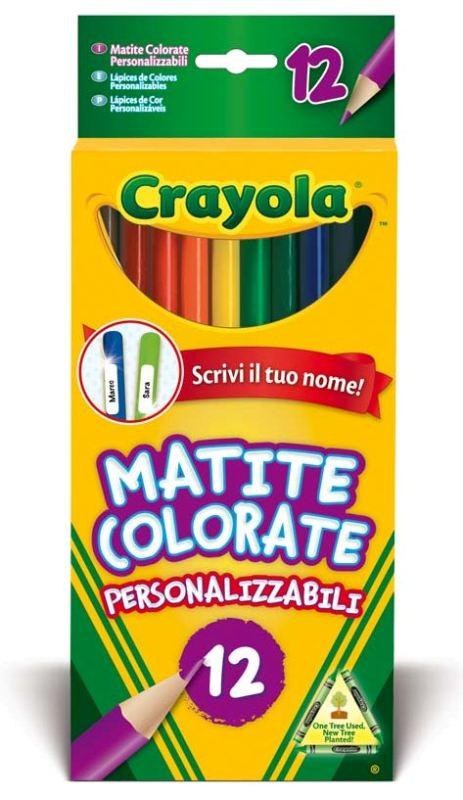 12 MATITE PERSONALIZZATE Crayola (distr. Binney & Smith)