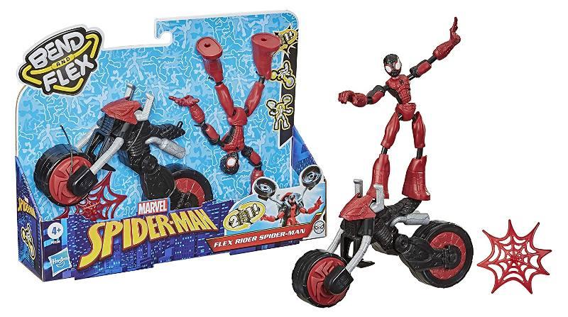 SPD BEND AND FLEX FIGURES SPIDERMAN CON VEICOLO SNODABILE hasbro