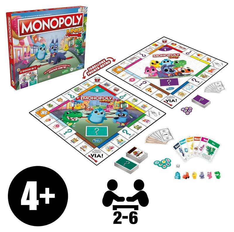 MONOPOLY JUNIOR 2 GIOCHI IN 1 hasbro