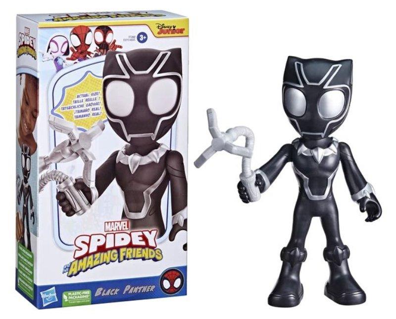 SPIDEY FIGURA MEGA BLACK PANTHER hasbro