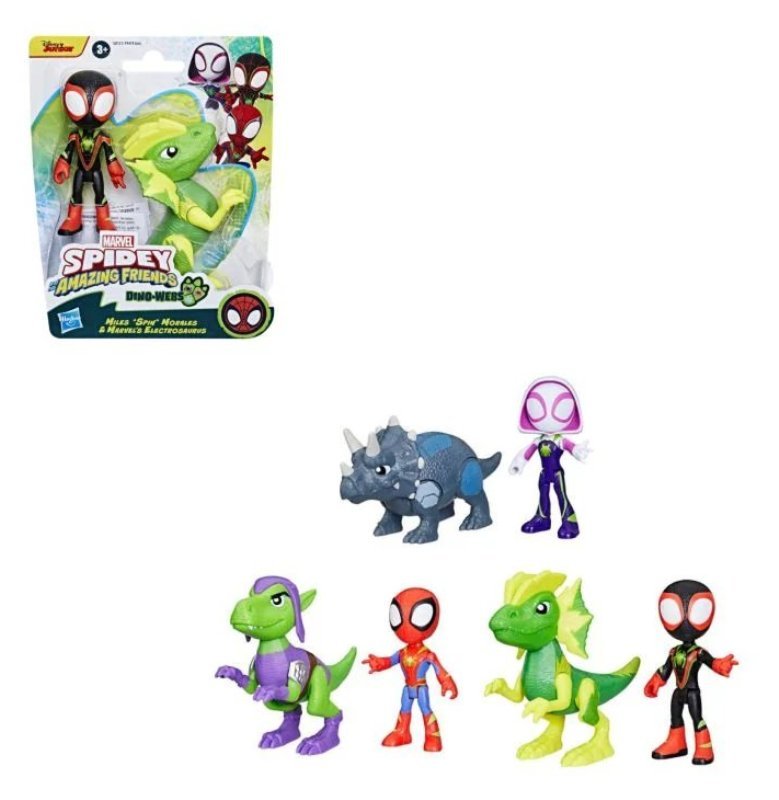 SPIDEY CON CATTIVO DINO AST hasbro