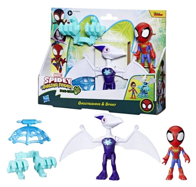 SPIDEY DINO CON PERSONAGGIO E ACCESSORI AST hasbro