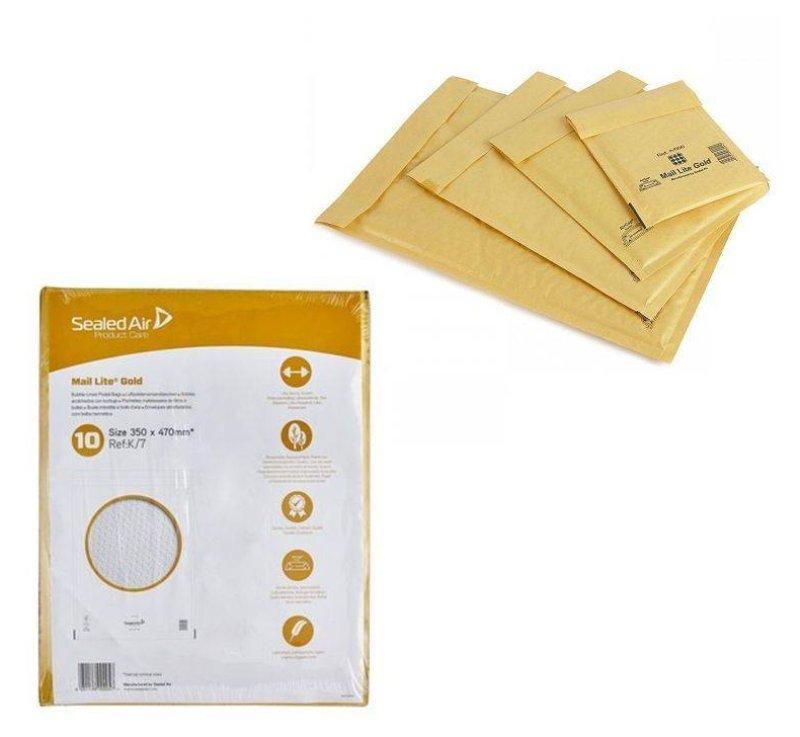 BUSTE IMBOTTITE IN CARTA AVANA MAIL LITE GOLD MINIPAK A/000 CM.11x16 sealed-air