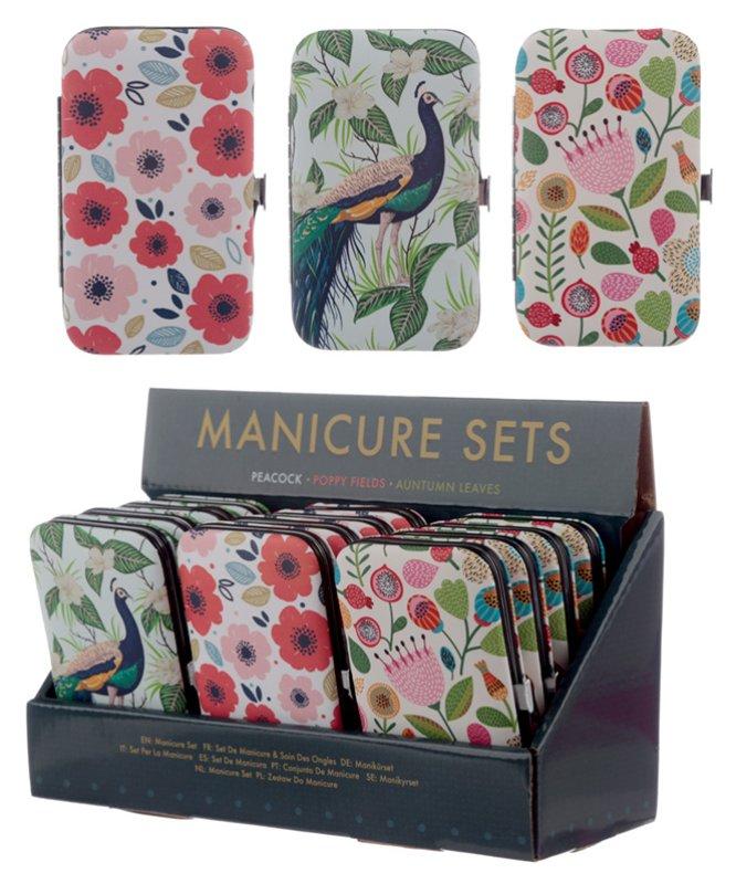 Set Manicure Pavone; Papavero e Autunno Floreale Puckator SRL