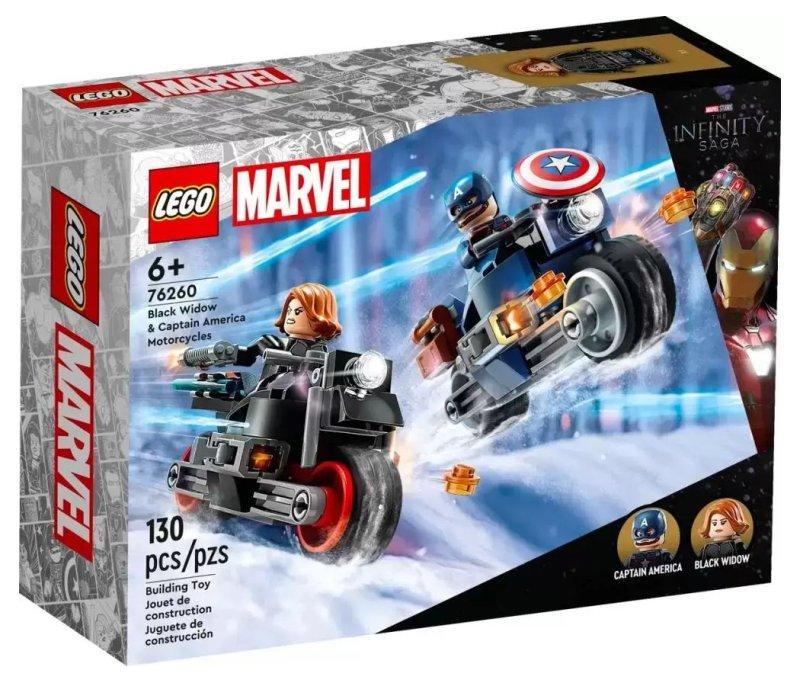 Motociclette di Black Widow e Captain America lego