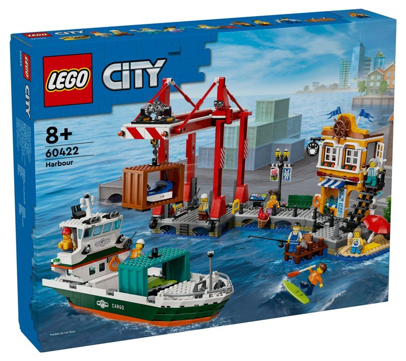 Porto e nave merci lego