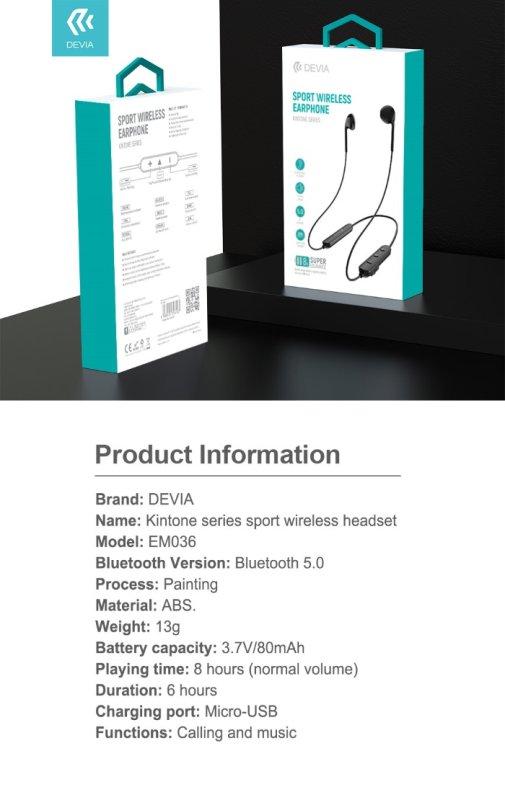 AURICOLARI SPORT BLUETOOTH 5.0 CON TASTI Life