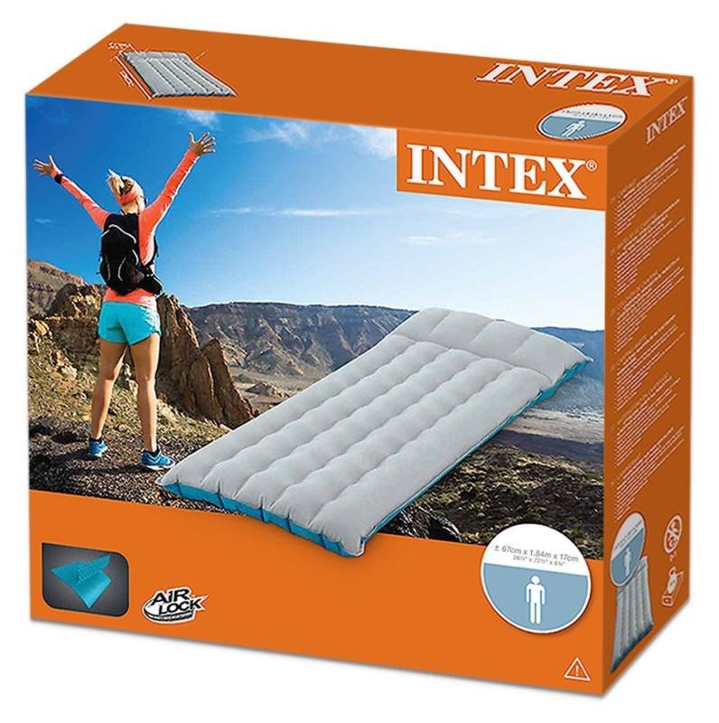 MATERASSO CAMPING LAMINATO CM 184X67X17 Intex (gonfiabile)