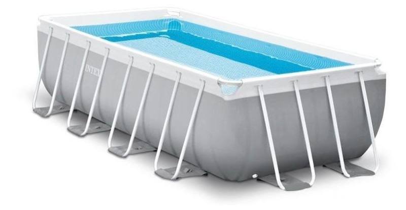 PISCINA PRISMA METAL FRAME 400X200X100 CM CON POMPA FILTRO E SCALETTA Intex (gonfiabile)