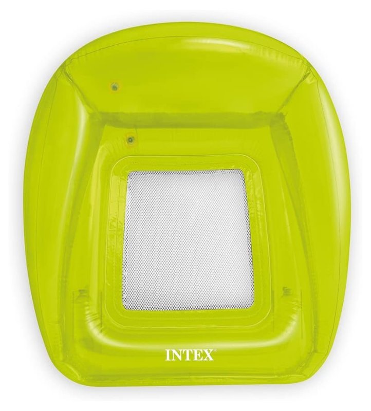 POLTRONA TRASPARENTE CON RETE CM 104X102 Intex (gonfiabile)
