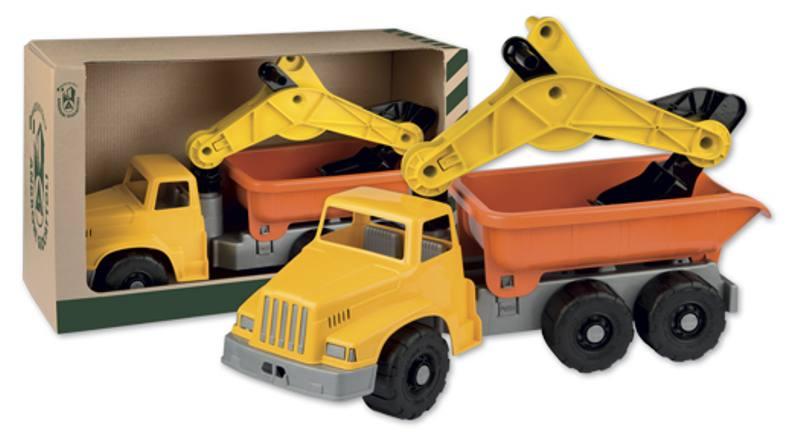 CAMION ESCAVATORE GIGANTE in BOX - Cm.63,3x22,5x24,3 (box) androni