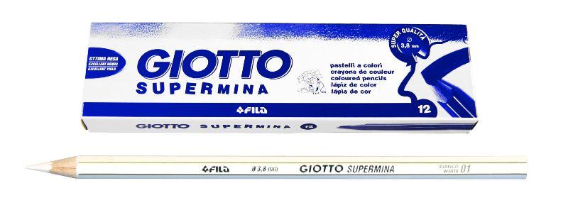 GIOTTO SUPERMINA BIANCO - diametro mina 3,8mm - Confezione da 12 pezzi fila