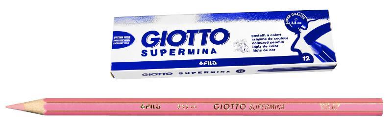 GIOTTO SUPERMINA ROSA - diametro mina 3,8mm - Confezione da 12 pezzi fila