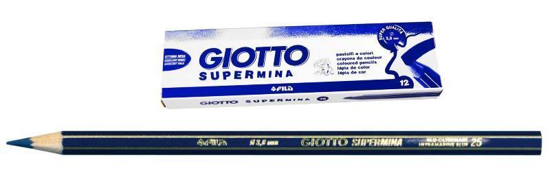 GIOTTO SUPERMINA BLU OLTREMARE - diametro mina 3,8mm - Confezione da 12 pezzi fila