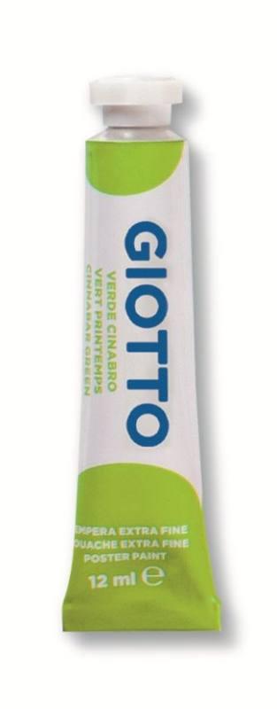 TUBO TEMPERA GIOTTO 12ML VERDE CINABRO fila