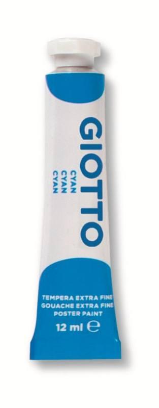 TUBO TEMPERA GIOTTO 12ML CYAN (Ciano) fila